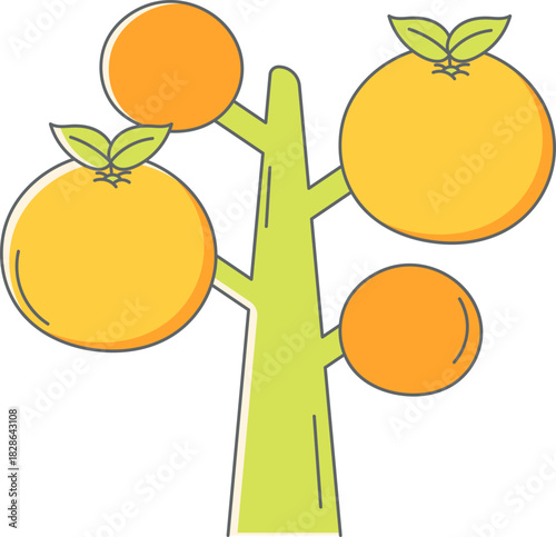 Healthy Lifestyle and Fresh Fruit Concept Vector Illustration Set: Diet, Immunity, Smoothies, Juice, and Food Prep Graphics