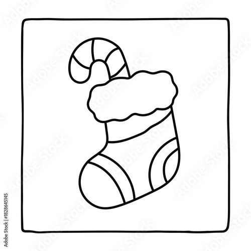 Kids-Bold & Easy Christmas Coloring Book, cute candle with holly bold & easy cute christmas coloring page, Christmas Coloring Pages, bold & easy cozy winter coloring book pages, victor art. line art 