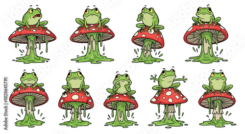 Broccoli superhero character poses with transparent background