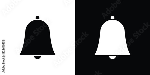 Bell icons symbol for web and mobile filled vector isolated