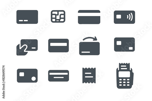 Icon stripe payment area slot terminal card vector logo icons magnetic credit