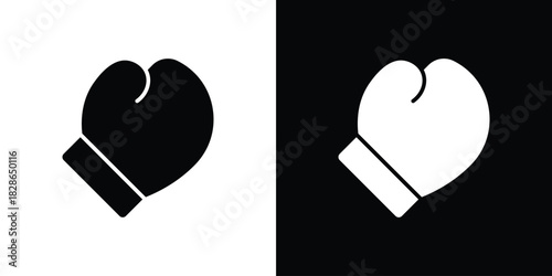 Boxing glove icons symbol for web and mobile filled vector isolated