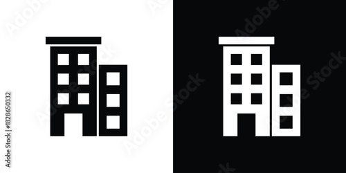 Building icons symbol for web and mobile filled vector isolated