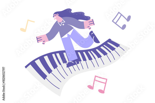 Music and arts entertainment concept.