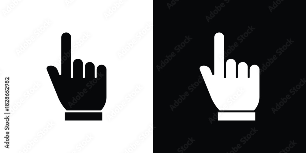 Obraz premium Cursor icons symbol for web and mobile filled vector isolated