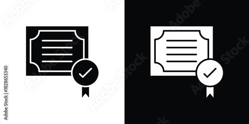 Diploma icons symbol for web and mobile filled vector isolated