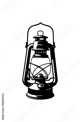 Classic Kerosene Lantern Illustration