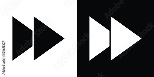 Forward icons symbol for web and mobile filled vector isolated