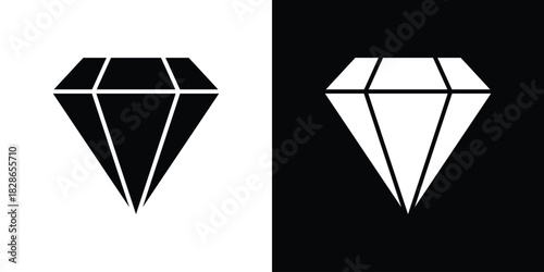 Gem icons symbol for web and mobile filled vector isolated