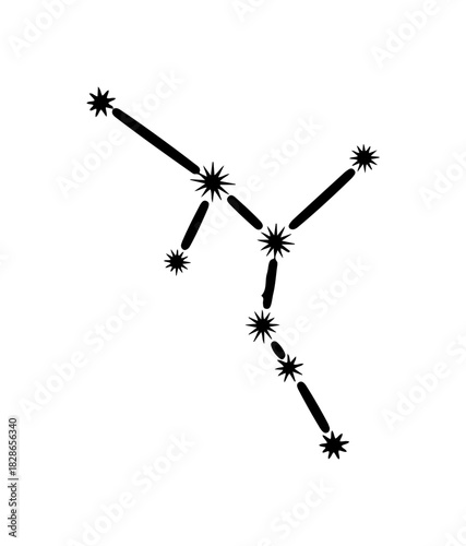 Taurus constellation design for astrology lovers and astronomy enthusiasts alike