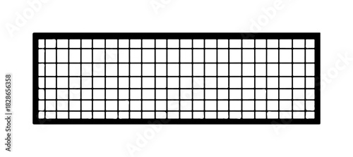 Rectangular grid illustration with clean lines, modern design for versatile use