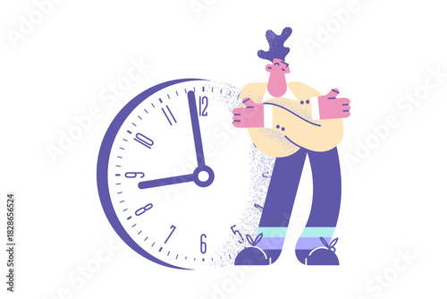 Having time and confidence concept.