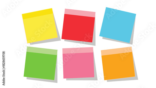 Colorful sticky notes for reminders and tasks, perfect for organizing thoughts in a modern workspace to boost productivity and creativity now