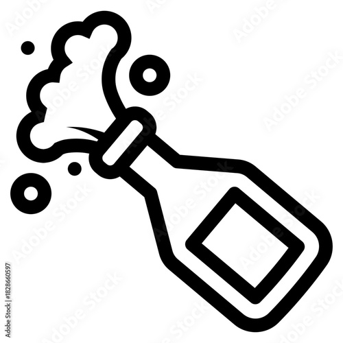 celebration champagne splash icon