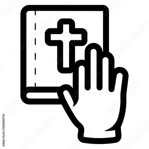 take oath on the bible icon