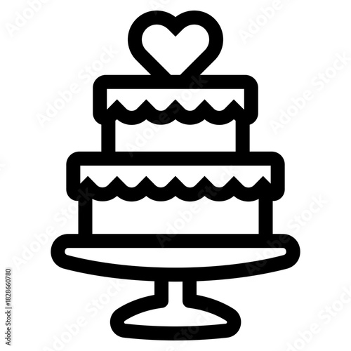 wedding cake icon