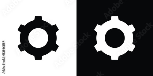 Settings icons symbol for web and mobile filled vector isolated