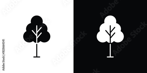 Tree free icons symbol for web and mobile filled vector isolated