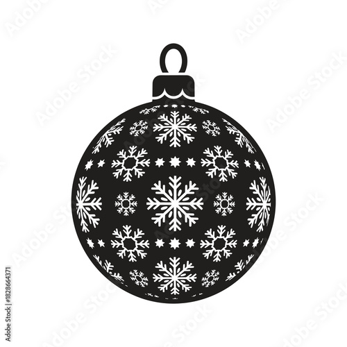 Ornament ball symbolizing festive winter decoration and holiday spirit