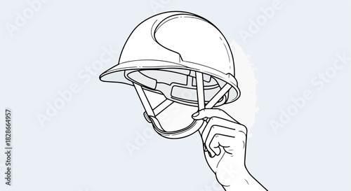 Cricket helmet in hand with transparent background