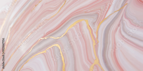 Soft pink and blue abstract watercolor background with swirling liquid silk texture and wavy fabric pattern design