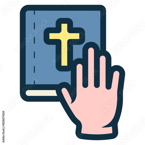 take oath on the bible icon