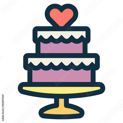 wedding cake icon