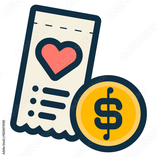 wedding expenses in dollar currency icon