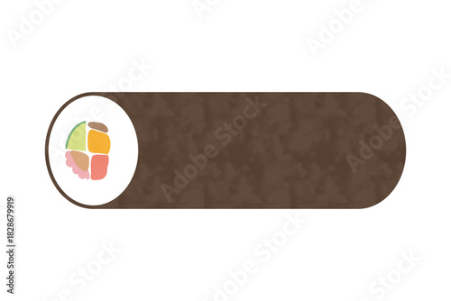 節分の恵方巻きのイラスト