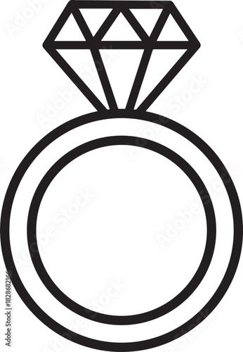 Diamond ring and basketball vector icons with round gold decoration frame