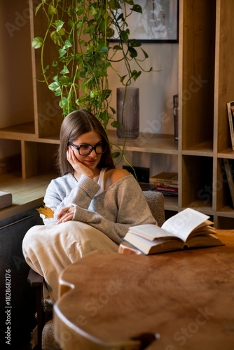 Cozy Reading Moment by the Window