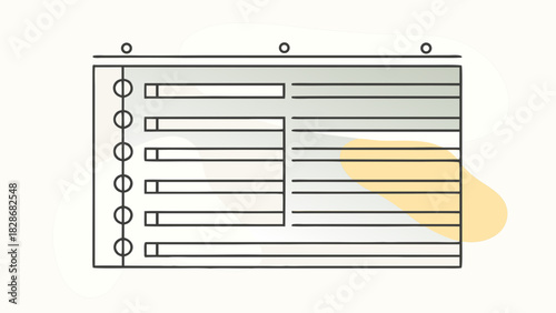 Illustration of a spreadsheet with multiple rows