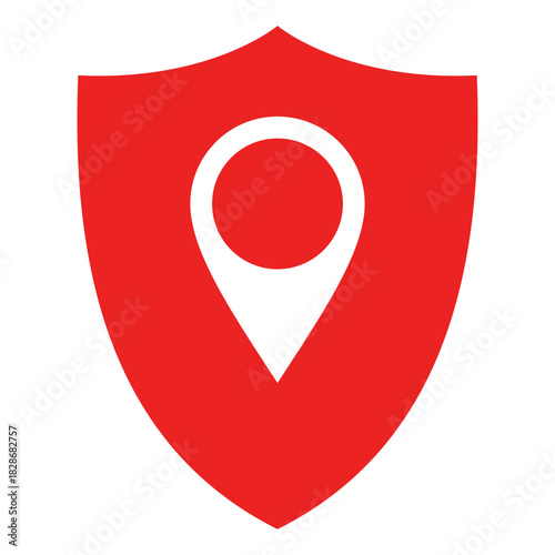 Kartenmarkierung und Schild