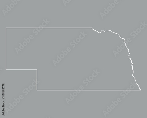 Karte von Nebraska