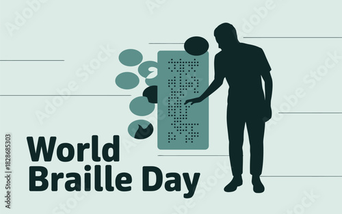 Braille Day Awareness Poster Accessibility Inclusion Visual Design
