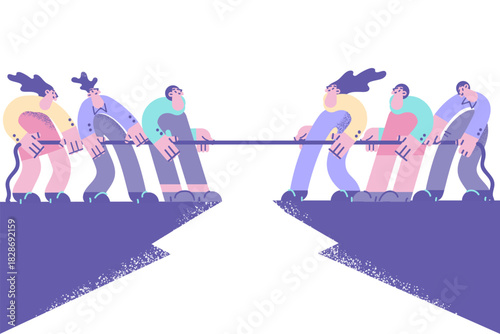 Business contest, rivalry, challenge concept