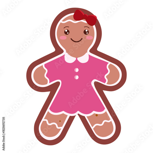 Sweet Gingerbread Girl Cookie