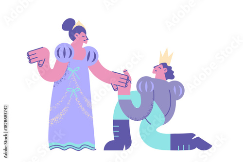 Making proposal and engagement concept