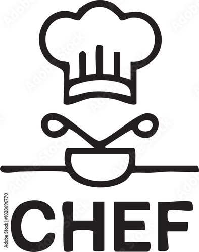 Steaming Pot Homemade Cooking Logo – Simple Hot Meal Emblem