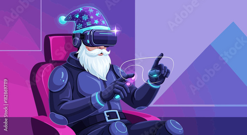 Santa's Futuristic Virtual Reality Experience: Holiday Technology Innovation and Fun