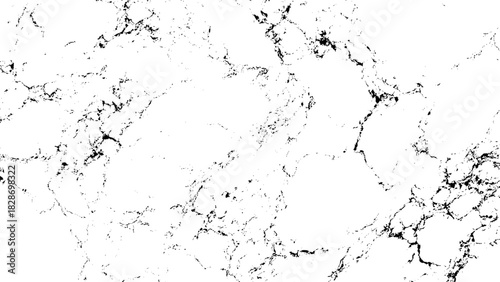 Elegant white marble stone texture with intricate black veins background pattern Vector, illustration