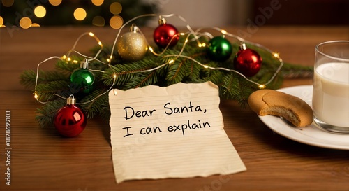 Dear Santa, I can explain, letter for Santa