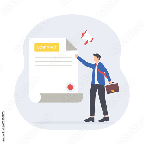 Digital advertising Flat Vector Illustration EPS 10 File 	