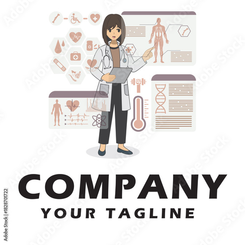 Future Health & Biotech illustration vector
