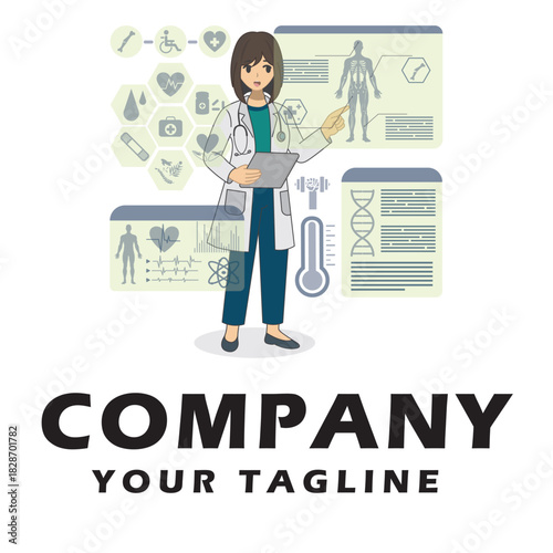 Future Health & Biotech illustration vector
