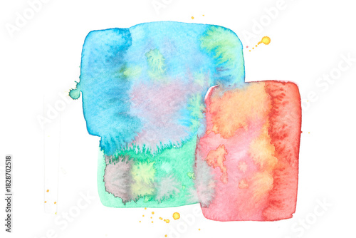 A Colourful Watercolour Paint Brush Stroke for Background