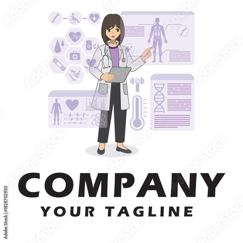 Future Health & Biotech illustration vector
