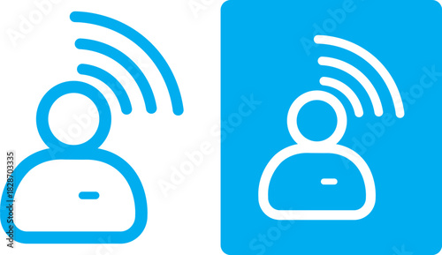 Influencer vector icon sign, Influencer campaigns targeting niche markets, Influencer icon Minimal Flat design Line icons illustration.

