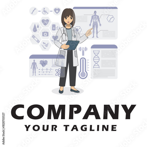 Future Health & Biotech illustration vector
