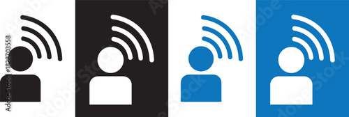 Influencer vector icon sign, Influencer campaigns targeting niche markets, Influencer icon Minimal Flat design Line icons illustration.

